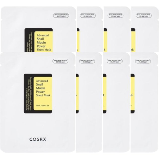 COSRX - Advanced Snail Mucin Power Essence Sheet Mask - 8pcs