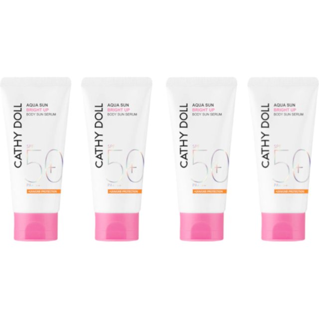 Cathy Doll - Aqua Sun Bright Up Body Sun Serum SPF50+ PA++++ - 140ml 4ea Set