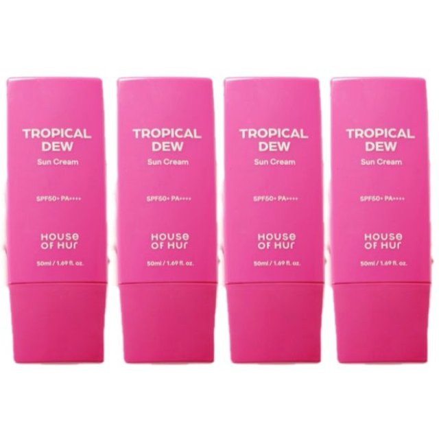HOUSE OF HUR - Tropical Dew Sun Cream SPF50+ PA++++ - 50ml (4ea) Set