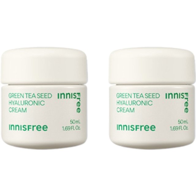 innisfree - Green Tea Seed Hyaluronic Cream - 50ml (2ea) Set
