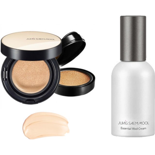 JUNGSAEMMOOL - Essential Skin Nuder Cushion SPF50+ PA+++ (With Refill) - 14g+14g - 17 Fair-Light (1ea) + Essential Mool Cream...
