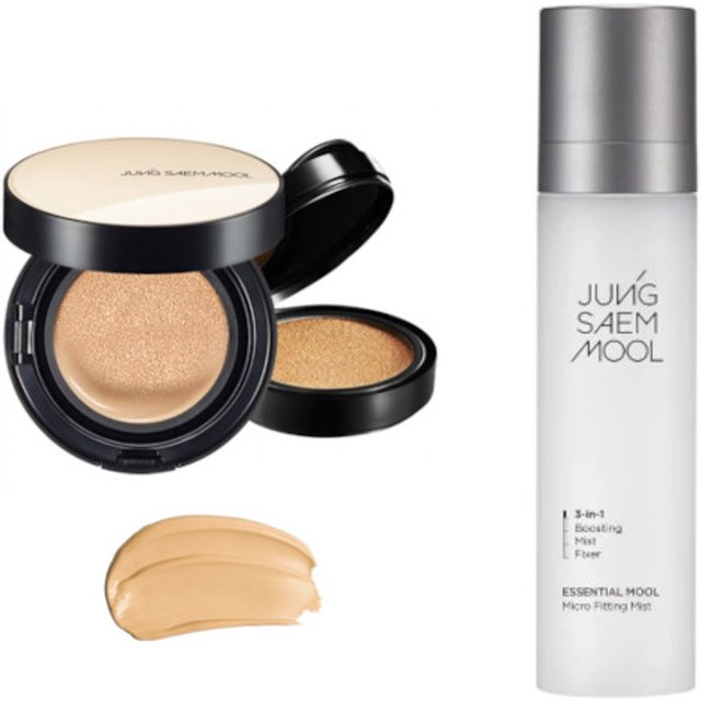 JUNGSAEMMOOL - Essential Skin Nuder Cushion SPF50+ PA+++ (With Refill) - 14g+14g - 21 Medium (1ea) + Essential Mool Micro...