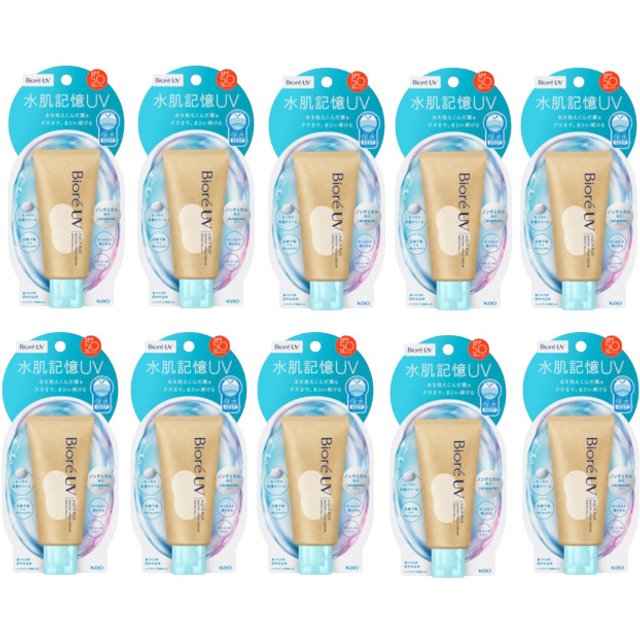 Kao - Biore UV Aqua Rich Watery Hold Cream SPF50 PA+++ - 50g (10ea) Set