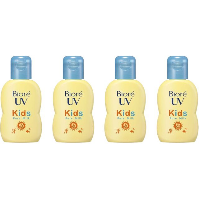 Kao - Biore UV Kids Pure Milk Sunscreen SPF50 PA+++ - 70ml (4ea) Set