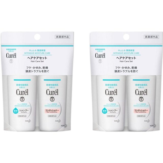 Kao - Curel Intensive Moisture Care Hair Care Set - 1set(45ml+45ml) (2ea) Set