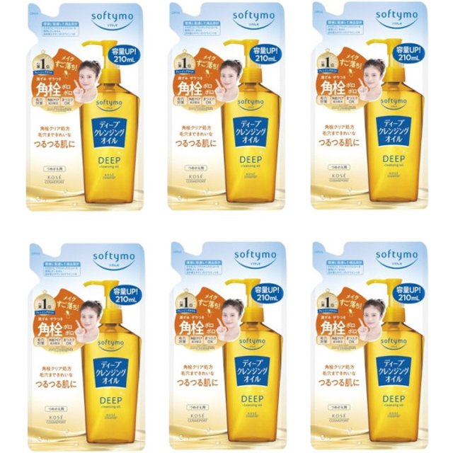 Kose - Softymo Deep Cleansing Oil Refill (2024 Version) - 210ml (6ea) Set
