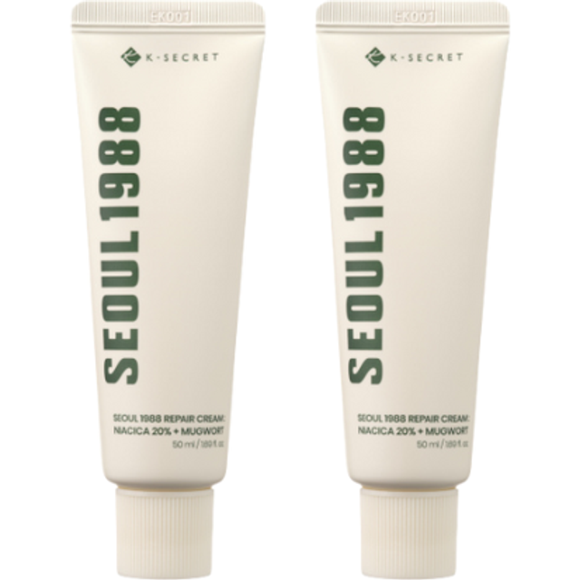 KSECRET - SEOUL 1988 Repair Cream : Niacica 20% + Mugwort - 50ml DUO Set