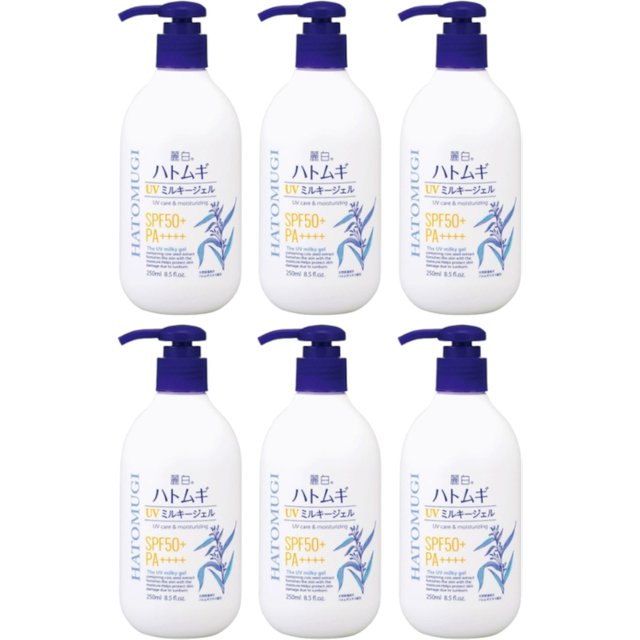 KUMANO COSME - Reihaku Hatomugi UV Care & Moisturizing The UV Milky Gel SPF50+ PA++++ - 250ml (6ea) Set