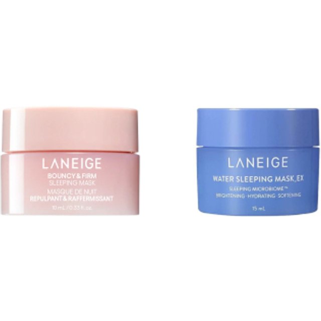 LANEIGE LANEIGE - Bouncy & Firm Sleeping Mask - 10ml (1ea) X Water Sleeping Mask EX - 15ml (1ea)