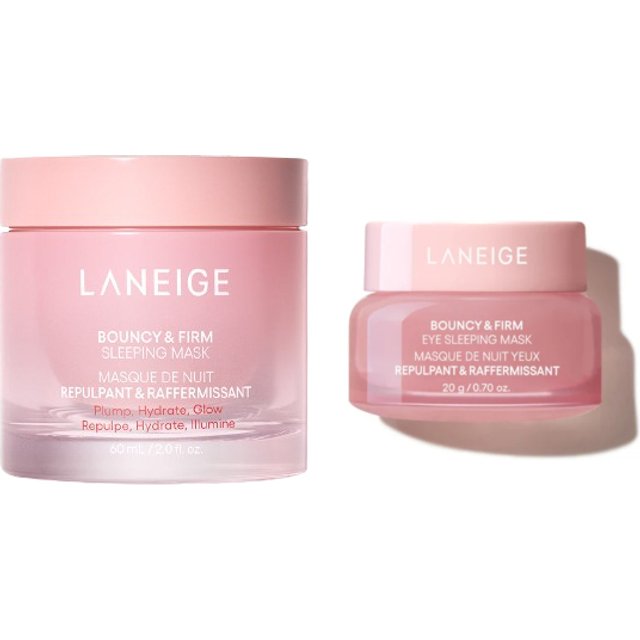 LANEIGE LANEIGE - Bouncy & Firm Sleeping Mask - 60ml (1ea) X Bouncy & Firm Eye Sleeping Mask - 20g (1ea)