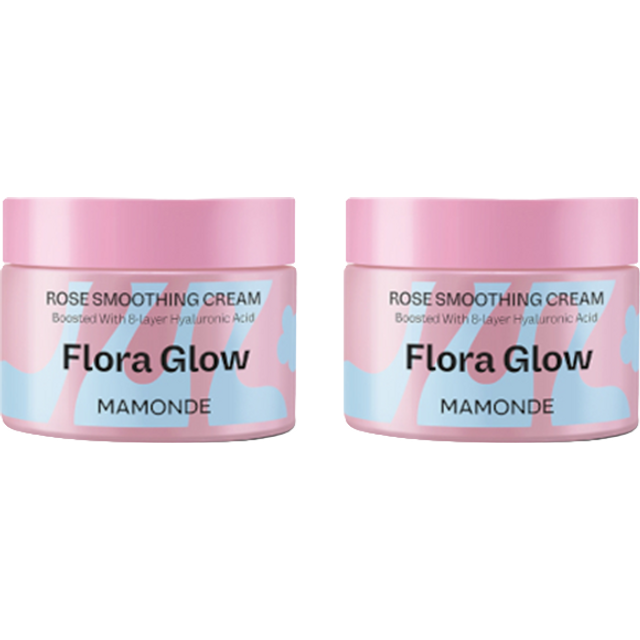 Mamonde - Flora Glow Rose Smoothing Cream - 50ml (2ea) Set