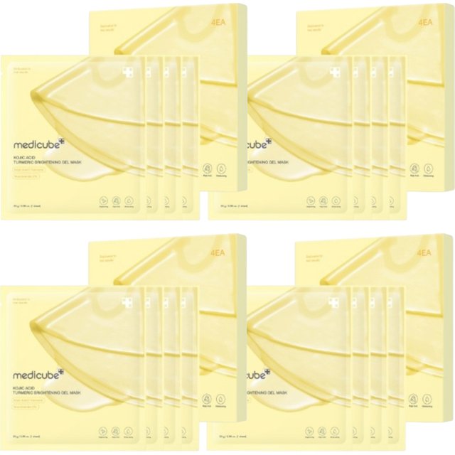 medicube - Kojic Acid Turmeric Brightening Gel Mask - 28g*4ea (4ea) Set