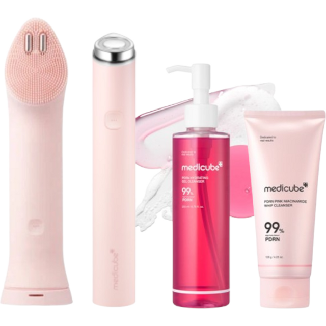 medicube - Age-R PDRN Cleansing Glow Set - Pink