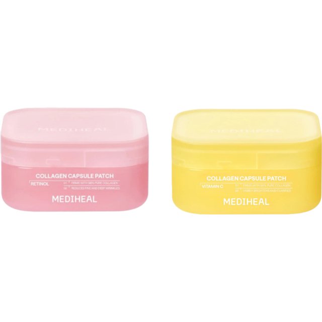 Mediheal - Collagen Capsule Patch - Retinol (60pcs) X Collagen Capsule Patch - Vitamin C (60pcs) Set