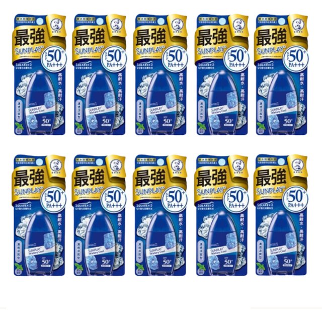 Rohto Mentholatum Sunplay Sunblock - Super Cool SPF 50+ PA++++ - 30g (10ea) Set