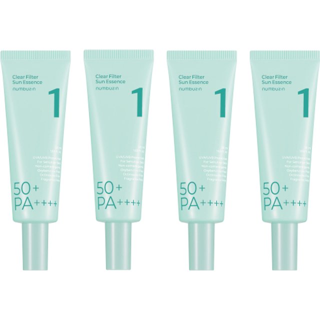 numbuzin - No.1 Clear Filter Sun Essence SPF 50+ PA ++++ - 50ml (4ea) Set