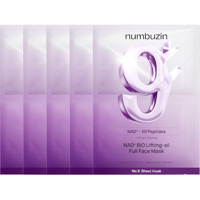 numbuzin - No.9 NAD Bio Lifting-sil Full Cover Facial Mask - 20ml+28ml (5ea)