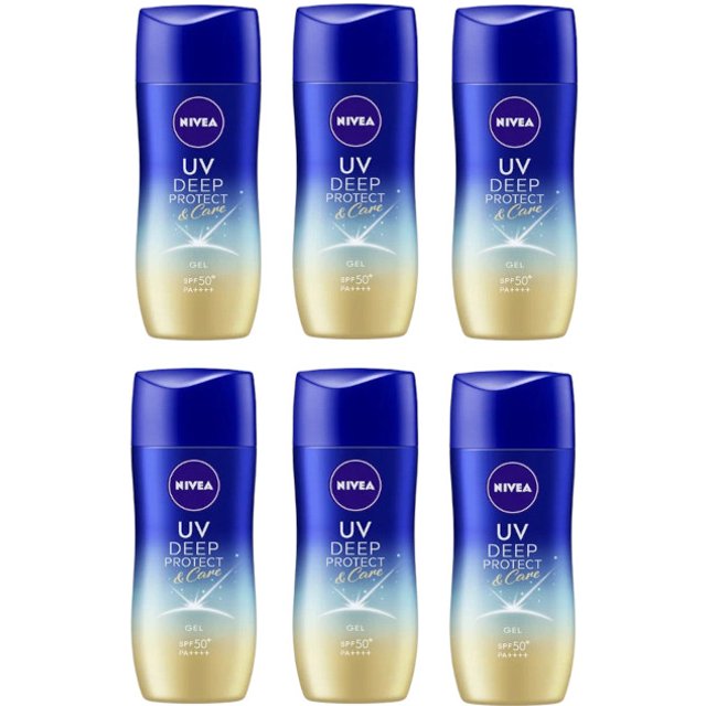 NIVEA Japan - UV Deep Protect & Care Gel SPF50+ PA++++ - 80g (6ea) Set