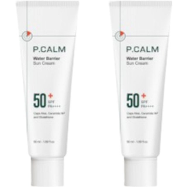 P.CALM - Water Barrier Sun Cream SPF50+ PA++++ - 50ml (2ea) Set