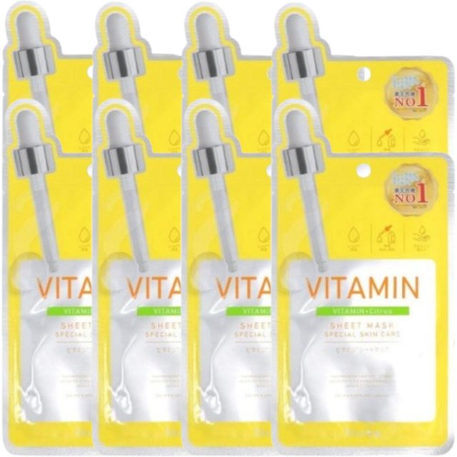 Picomonte - Dcure+ Vitamin + Citrus Face Mask - 1 pc (8ea)