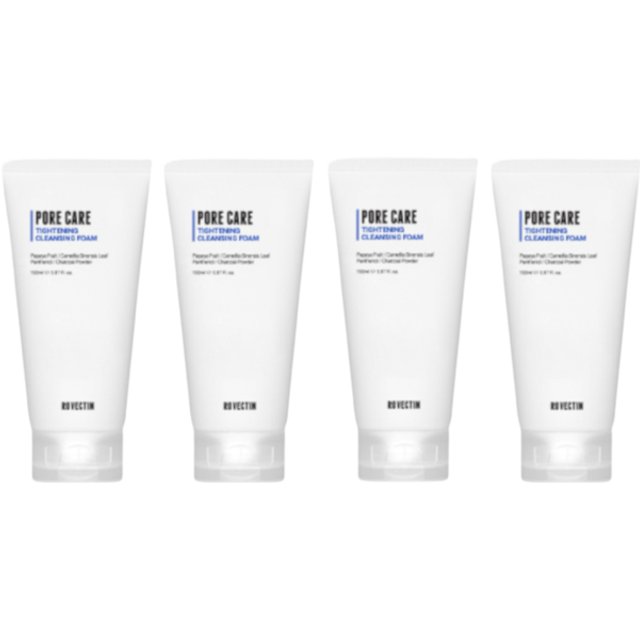 ROVECTIN - Pore Care Tightening Cleansing Foam (New Version of Clean Green Papaya Pore Cleansing Foam) - 150ml (4ea) Set