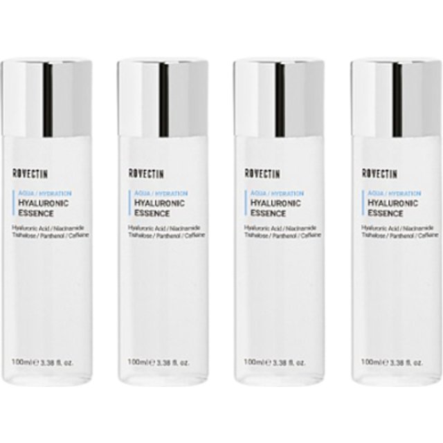 ROVECTIN - Aqua Hyaluronic Essence (New Version of Skin Essentials Activating Treatment Lotion) - 100ml (4ea) Set