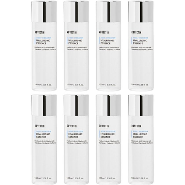 ROVECTIN - Aqua Hyaluronic Essence (New Version of Skin Essentials Activating Treatment Lotion) - 100ml (8ea) Set