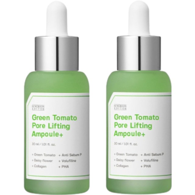 SUNGBOON EDITOR - Green Tomato Pore Lifting Ampoule+ - 30ml (2ea) Set