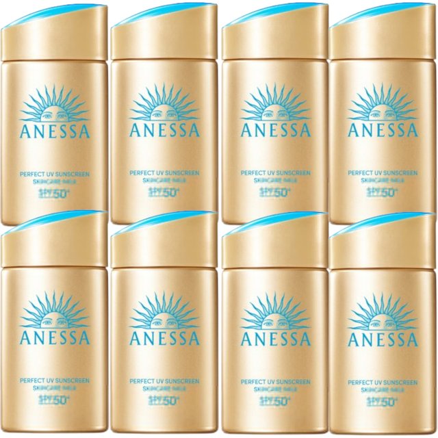 Shiseido - Anessa Perfect UV Sunscreen Skin Care Milk SPF50+ PA++++ (2024 Version) - 60ml (8ea) Set