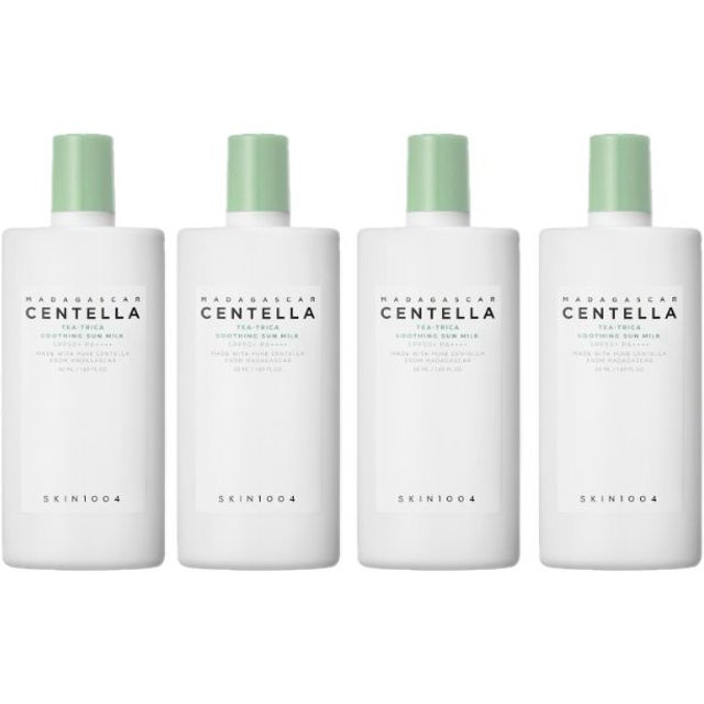 SKIN1004 - Madagascar Centella Tea-Trica Soothing Sun Milk SPF50+ PA++++ - 50ml (4ea) Set