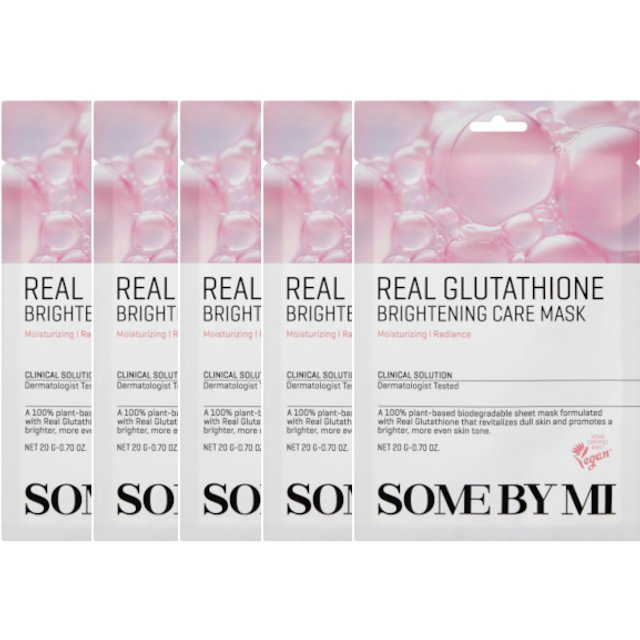 SOME BY MI - Real Glutathione Brightening Care Mask - 1pc (5ea) Set