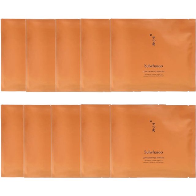 Sulwhasoo - Concentrated Ginseng Renewing Creamy Mask EX - 1pc (10ea) Set