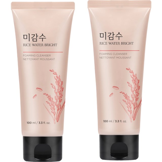 THE FACE SHOP - Rice Water Bright Foaming Cleanser - 100ml (2ea) Set