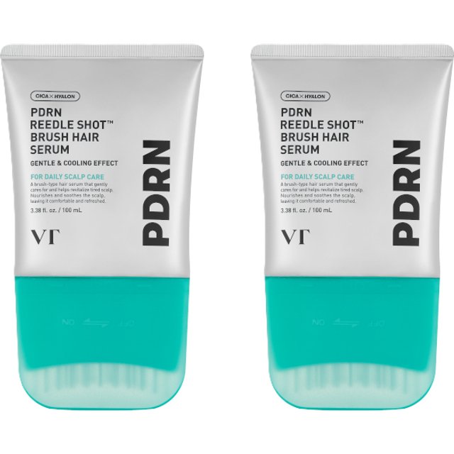 VT- PDRN Reedle Shot Brush Hair Serum - 100ml Double Pack