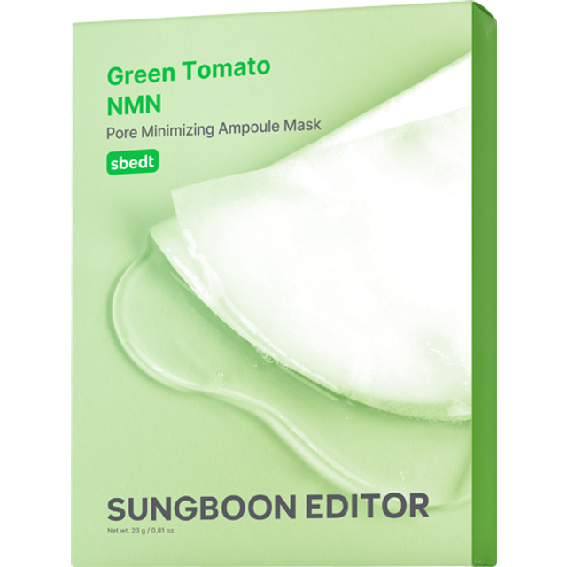 SUNGBOON EDITOR - Green Tomato NMN Pore Minimizing Ampoule Mask - 23g*10ea