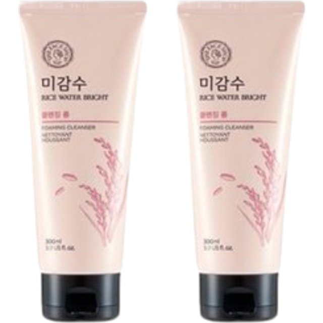 THE FACE SHOP Rice Water Bright Foaming Cleanser - 300ml (2ea) Set