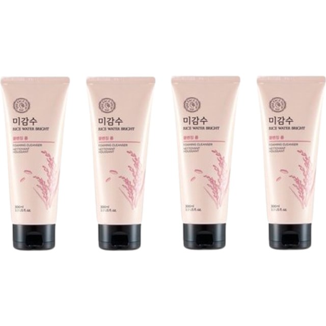 THE FACE SHOP Rice Water Bright Foaming Cleanser - 300ml (4ea) Set