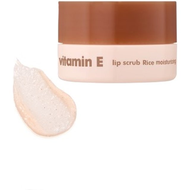 THE FACE SHOP - Vitamin E Lip Scrub - Rice - 14g