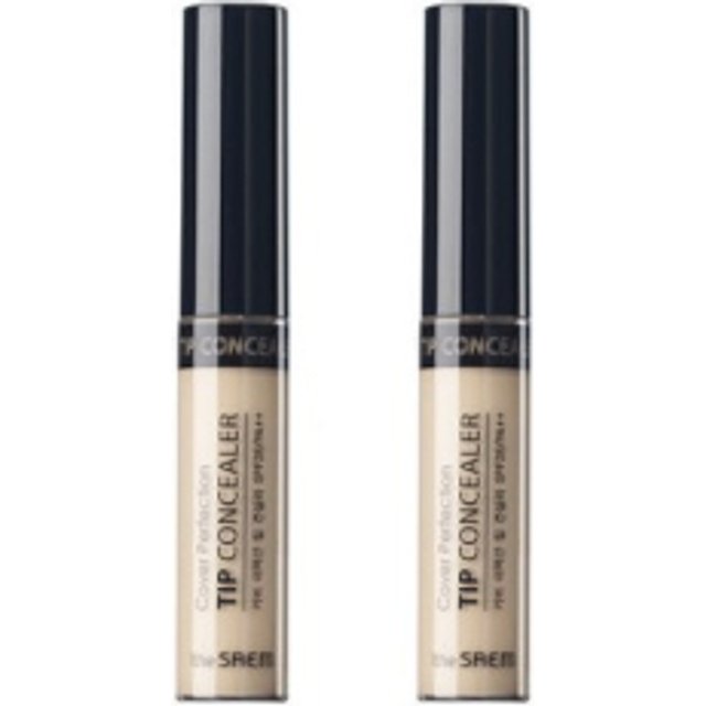The Saem Cover Perfection Tip Concealer - 01 Clear Beige (2ea) Set
