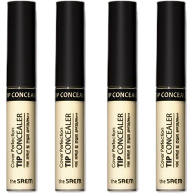 The Saem - Cover Perfection Tip Concealer - 6.5g - Green Beige (4ea) Set