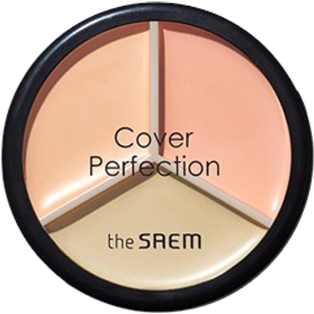 The Saem - Cover Perfection Triple Pot Concealer - 4.5g*3 - 03 Correct Up Beige