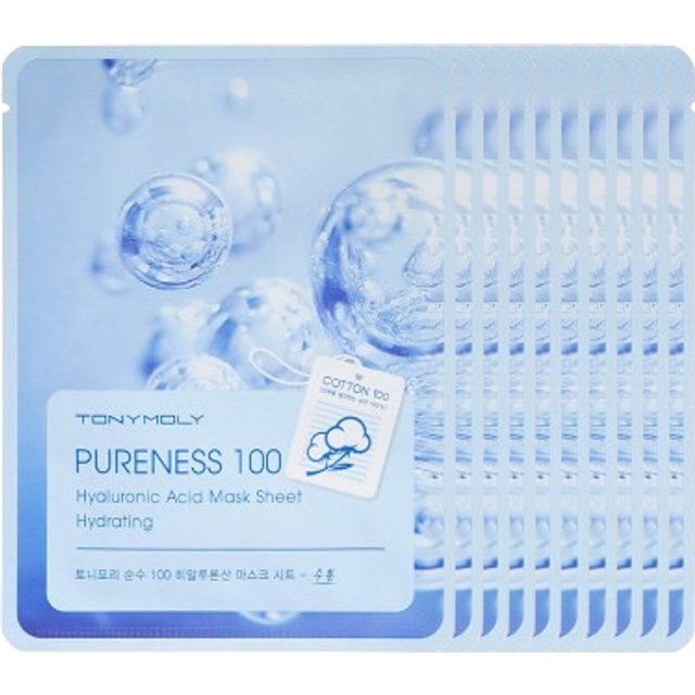 TONYMOLY - Pureness 100 Mask Sheet - Hyaluronic Acid (10ea) Set