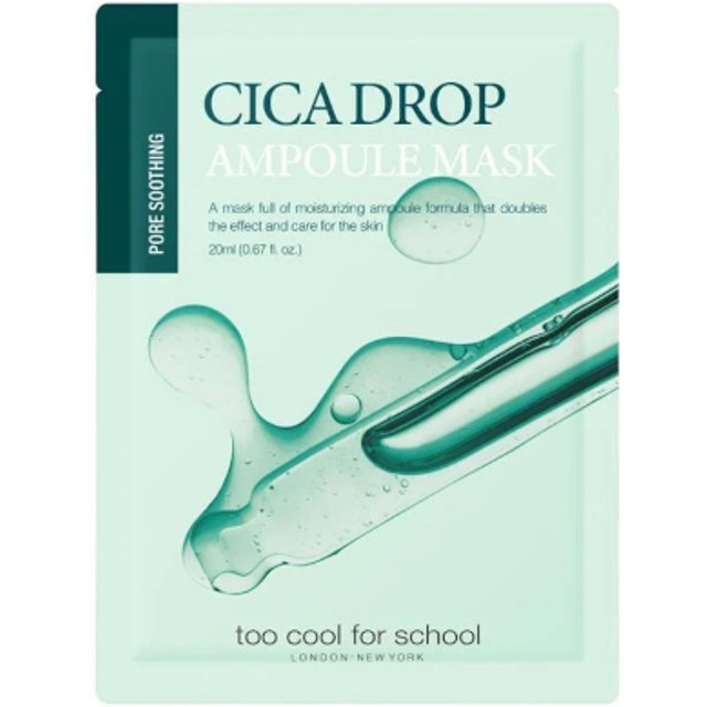Too Cool For School - Drop Ampoule Mask - 20ml - Cica Drop