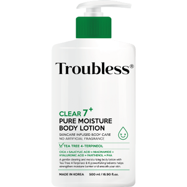 Troubless - Clear 7 Plus Pure Moisture Body Lotion - 500ml
