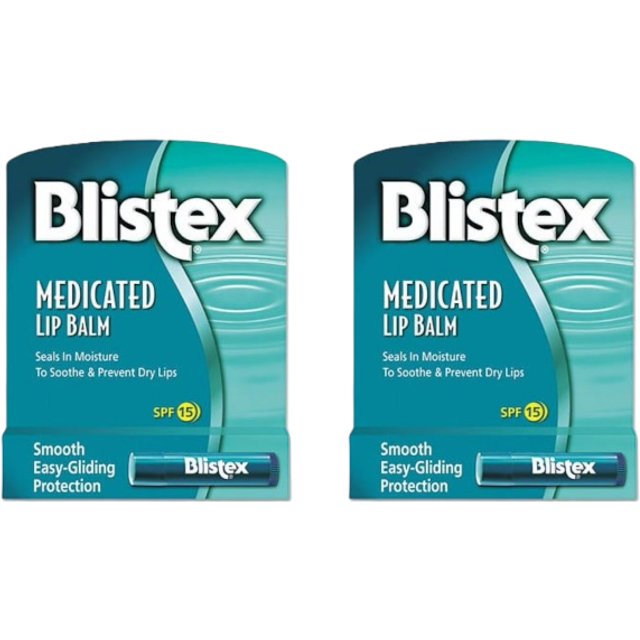 BLISTEX - Medicated Lip Balm SPF 15 - 4.25g - Classic Duo Set