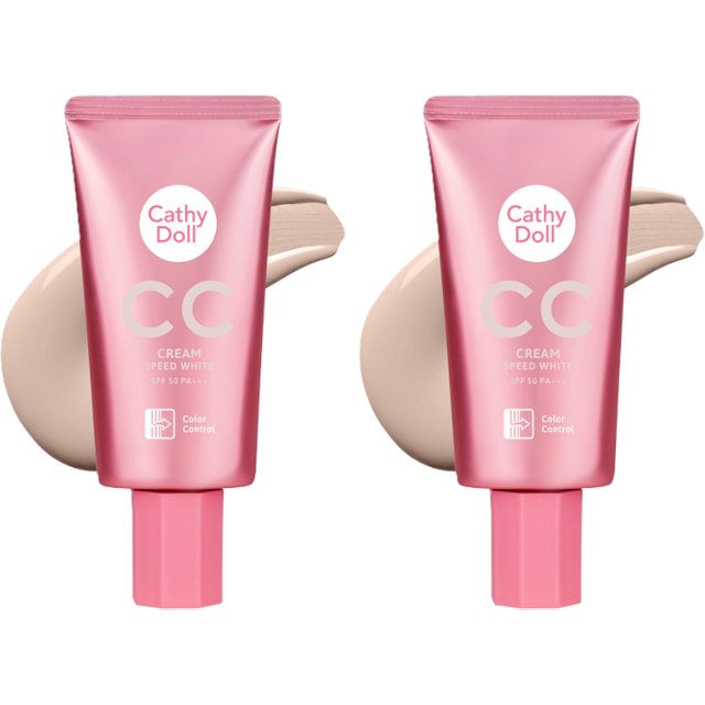 Cathy Doll - CC Cream Speed White SPF50 PA+++ - 50ml - #1 Light Beige 2ea Set