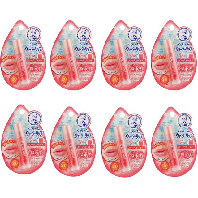Rohto Mentholatum - Water Lip Colour Balm SPF 20 PA++ - 1pc - Peach Gold (8ea) Set