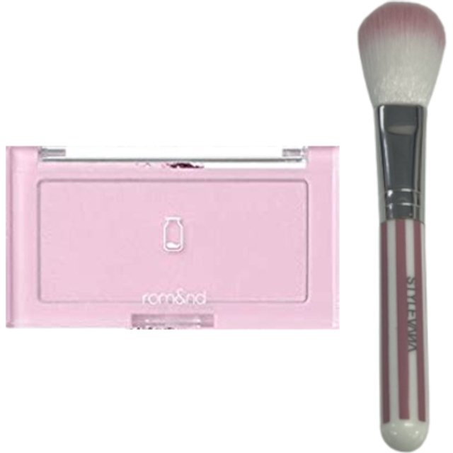 Romand - Better Than Cheek Milk Series (2022 New Version) - 4g - W01 Odi Milk (1ea) + MissLady - Cheek Brush - Pink and White...