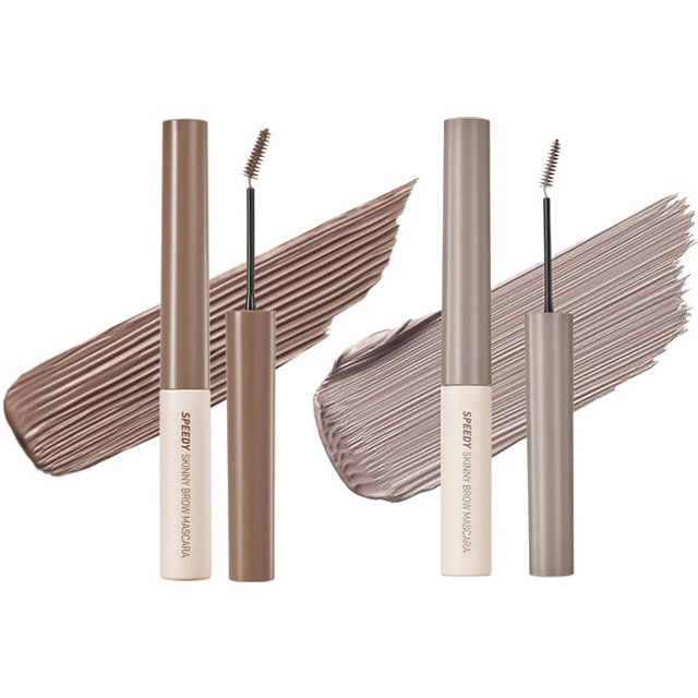 peripera - Speedy Skinny Brow Mascara - 07 Taupe Ash (1ea) X 10 Hazy Ash (1ea) Set