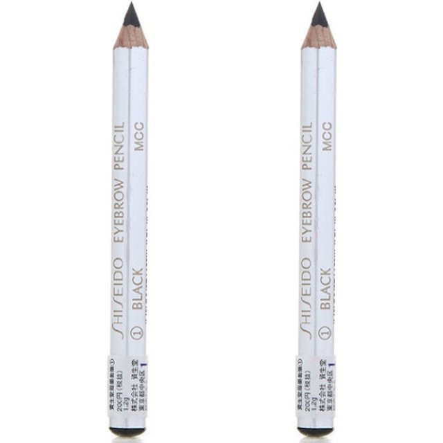 Shiseido - Eyebrow Pencil - 01 Black (2ea) Set